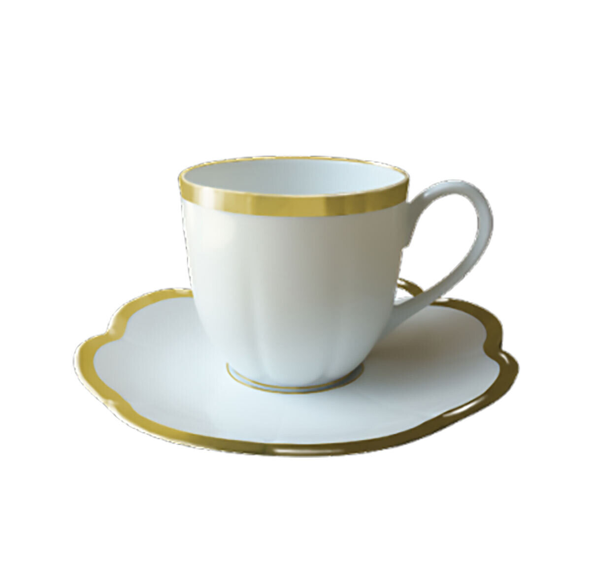 Royal Limoges Margaux Gold Coffee Saucer T100-NYM20775, MPN: T100-NYM20775,