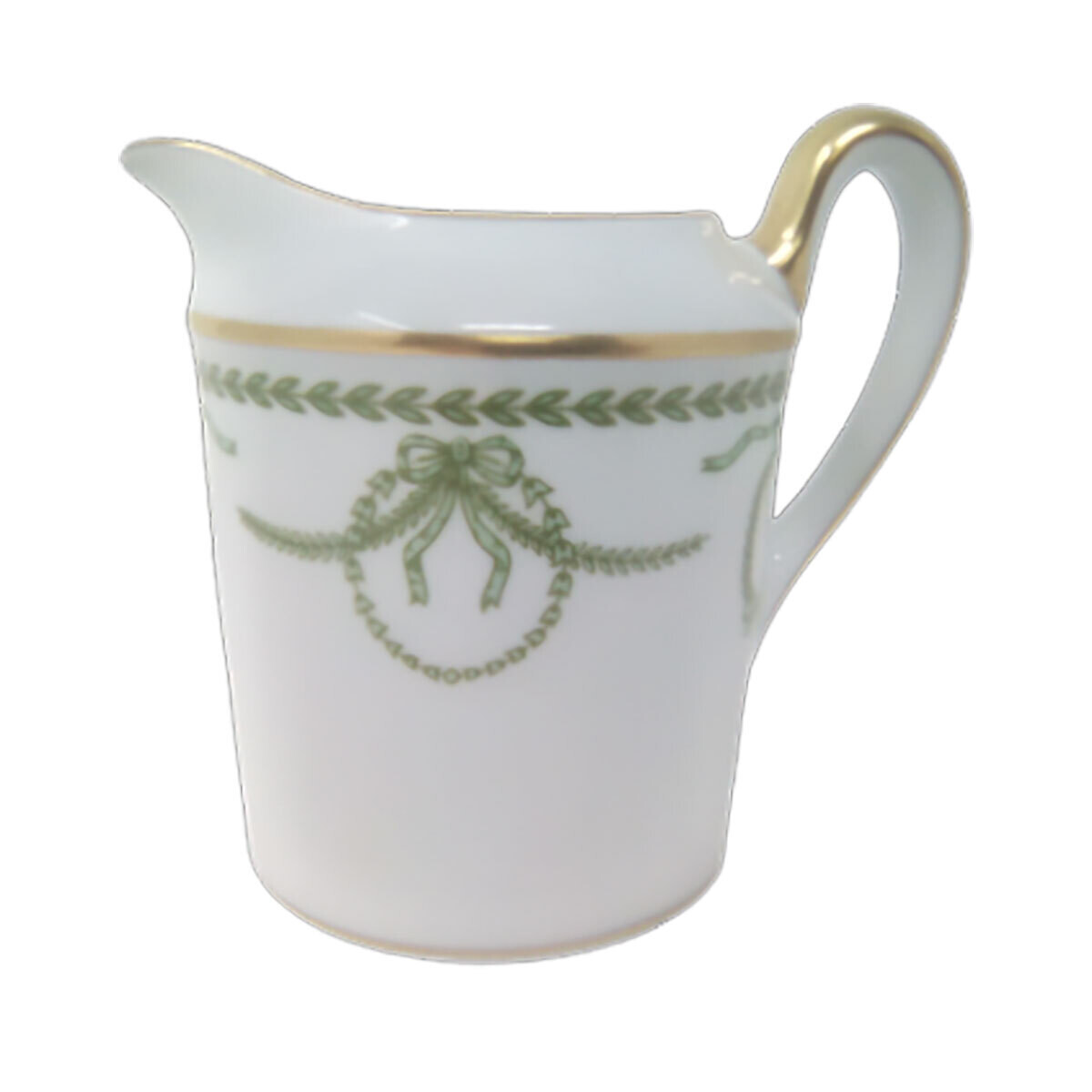 Royal Limoges Cheverny Green Creamer 5 oz J015-REC10408, MPN: J015-REC10408,