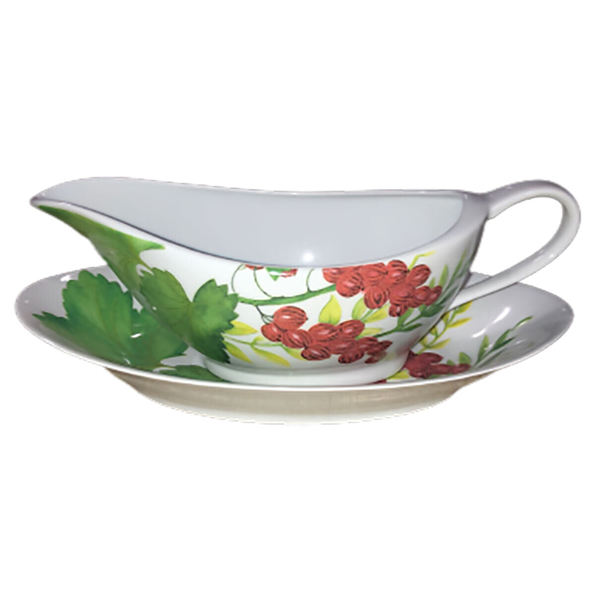 Royal Limoges Fruits D&#39;Ete Sauce Boat 13.5 oz N997-NYM20451, MPN: N997-NYM20451,