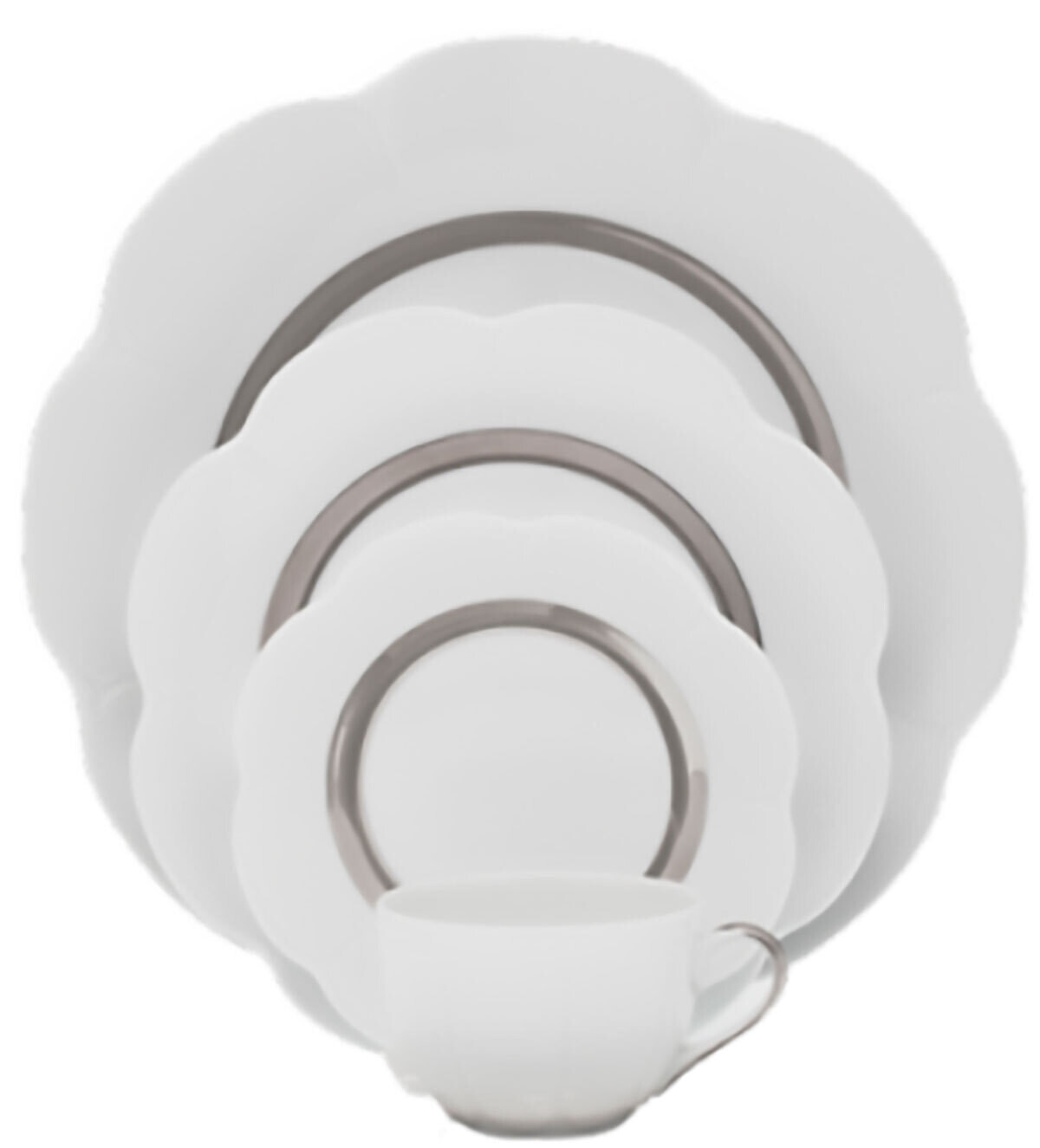 Royal Limoges Fleur&#39;T Shiny Platinum Sugar 20 oz Q006-NYM20460, MPN: Q006-NYM20460,