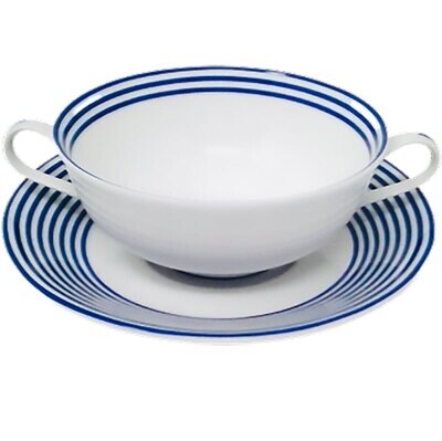 Royal Limoges Latitudes Bleu Cream Soup Cup 10 oz R500-REC20834, MPN: R500-REC20834,