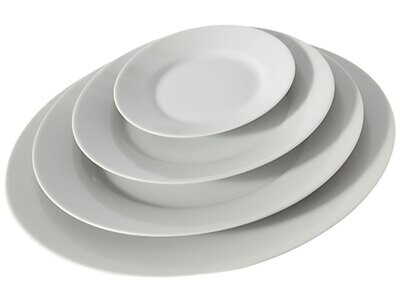Royal Limoges Recamier White Round Eared Platter 12 Inch L321-REC00001, MPN: L321-REC00001,