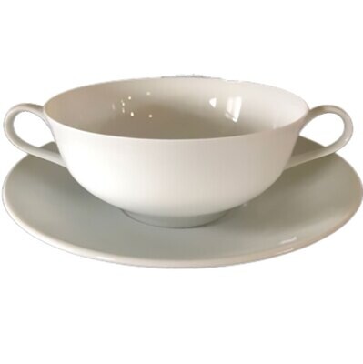 Royal Limoges Recamier White Cream Soup Cup 10 oz R500-REC00001, MPN: R500-REC00001,