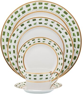 Royal Limoges La Bocca Green Round Deep Platter 11 Inch L210-REC20663, MPN: L210-REC20663,