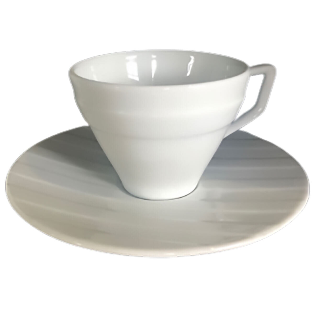 Royal Limoges Saturne White Coffee Saucer T100-SAT00001