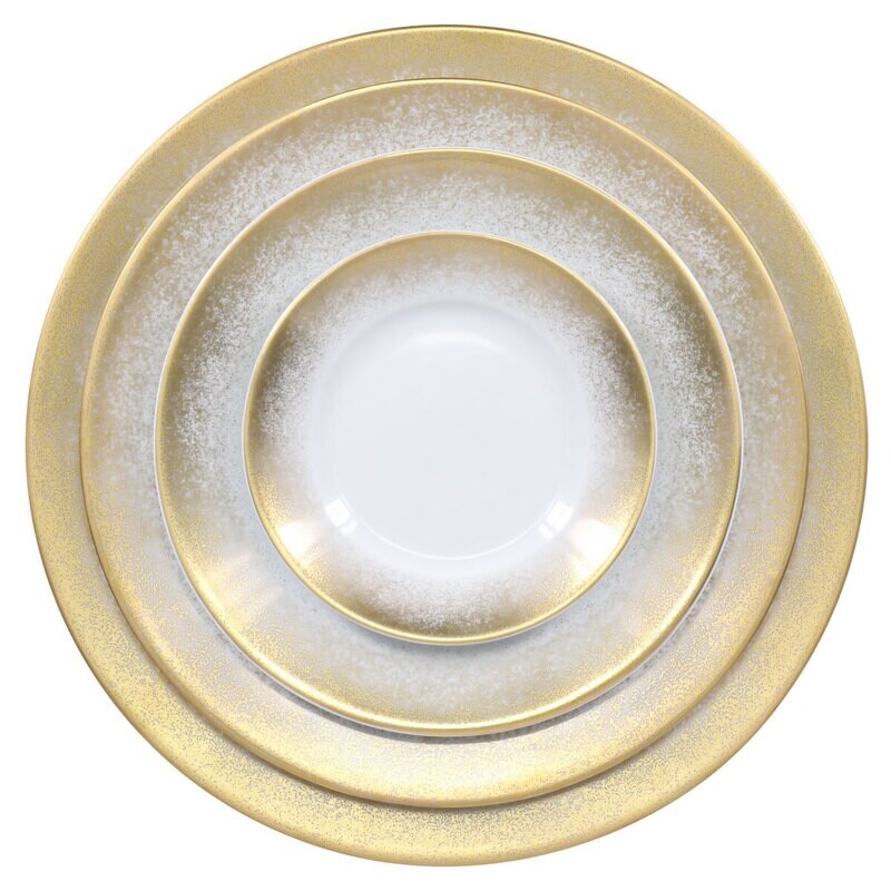 Royal Limoges Yellow Fire Breakfast Saucer T300-REC20206Y