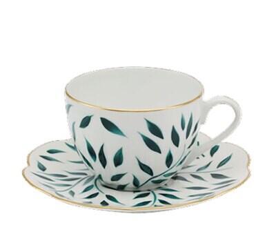 Royal Limoges Olivier Green Filet Green Tea Saucer T200-NYM12010V, MPN: T200-NYM12010V,