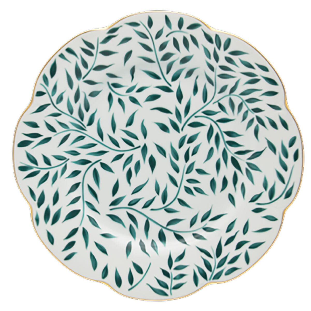 Royal Limoges Olivier Green Filet Green Dessert Plate 8.5 Inch B220-NYM12010V, MPN: B220-NYM12010V,