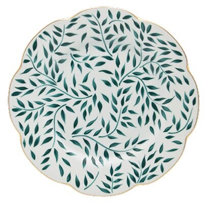 Royal Limoges Olivier Green Filet Green Dessert Plate 8.5 Inch B220-NYM12010V, MPN: B220-NYM12010V,