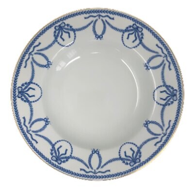 Royal Limoges Pauline Bleu Rim Soup Plate 9 Inch A235-REC20189, MPN: A235-REC20189,