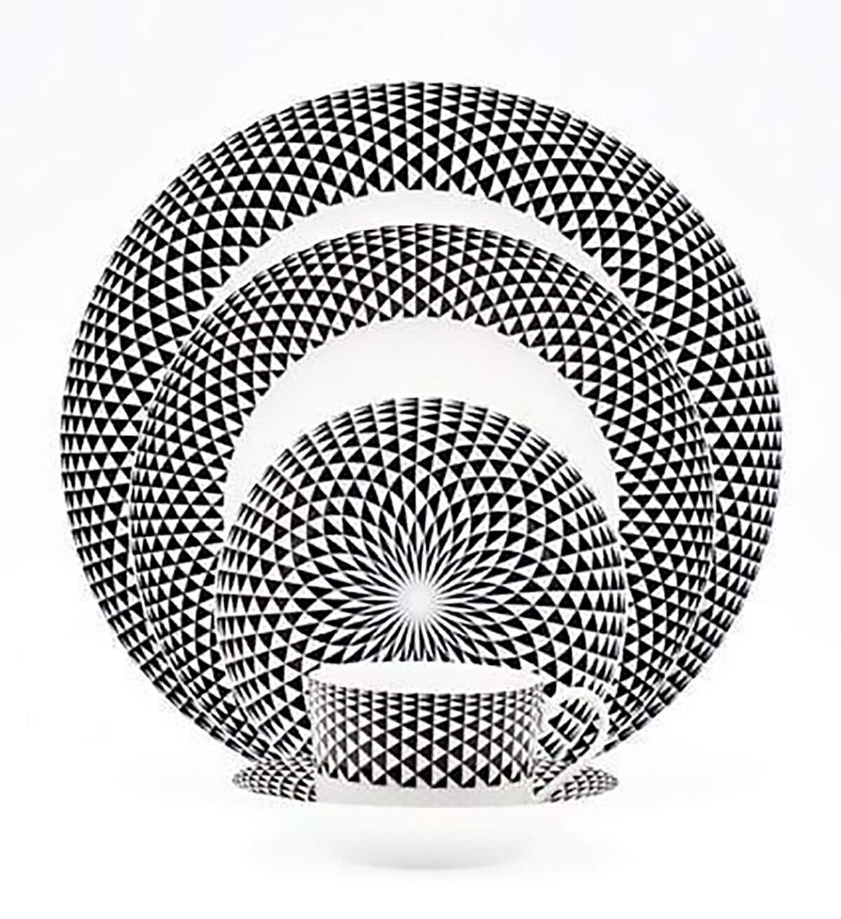 Royal Limoges Diamonds Black Breakfast Saucer T300-REC20748, MPN: T300-REC20748,