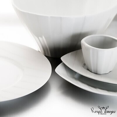 Royal Limoges Saturne White Deep Pasta Plate 10.6 Inch A280-SAT00001, MPN: A280-SAT00001,
