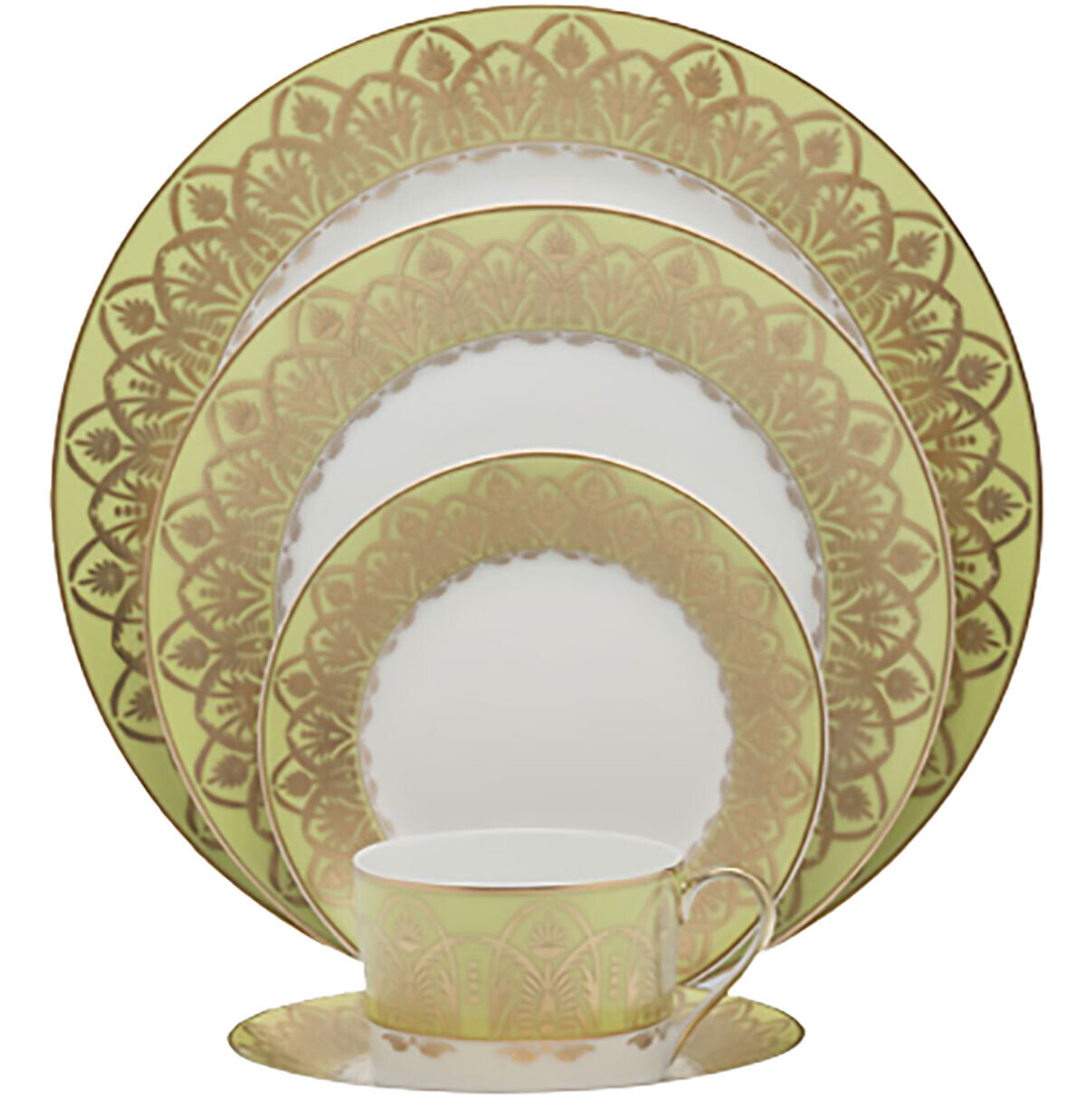 Royal Limoges Oasis Green Rectangular Cake Platter 15.75 Inch L330-REC20650, MPN: L330-REC20650,