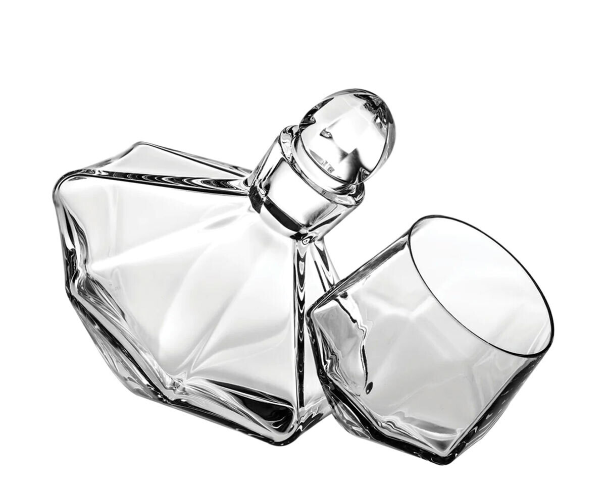 Vista Alegre Carrossel Whisky Decanter And 2 Old Fashion 48005610