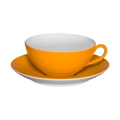 Vista Alegre Colours Tea Cup &amp; Saucer Light Orange 21083581, MPN: 21083581,
