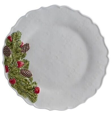 Bordallo Pinheiro Pinheiro Christmas Garland Dinner Plate Set of 4 65021618, MPN: 65021618,