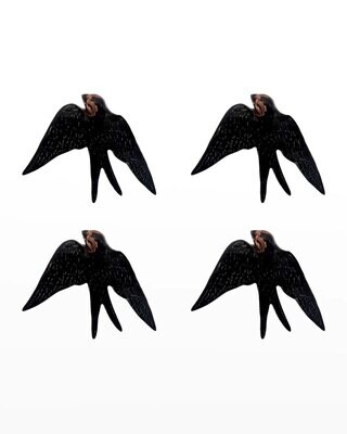 Bordallo Pinheiro Pinheiro Arte Bordallo Pinheiro Swallow 2 Set of 4 65025336, MPN: 65025336,
