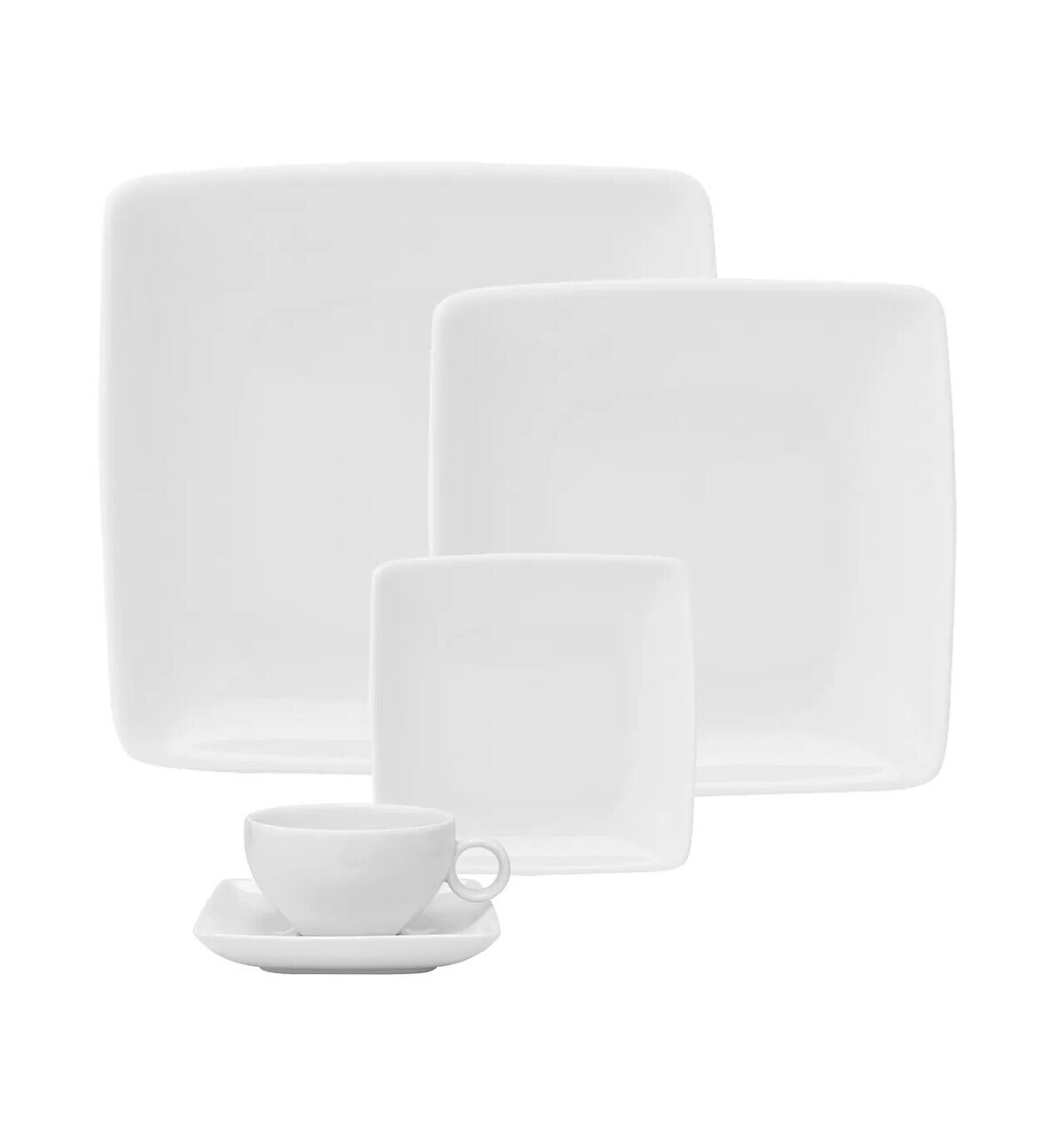 Vista Alegre Carre White 5 Piece Place Setting 21132032, MPN: 21132032,