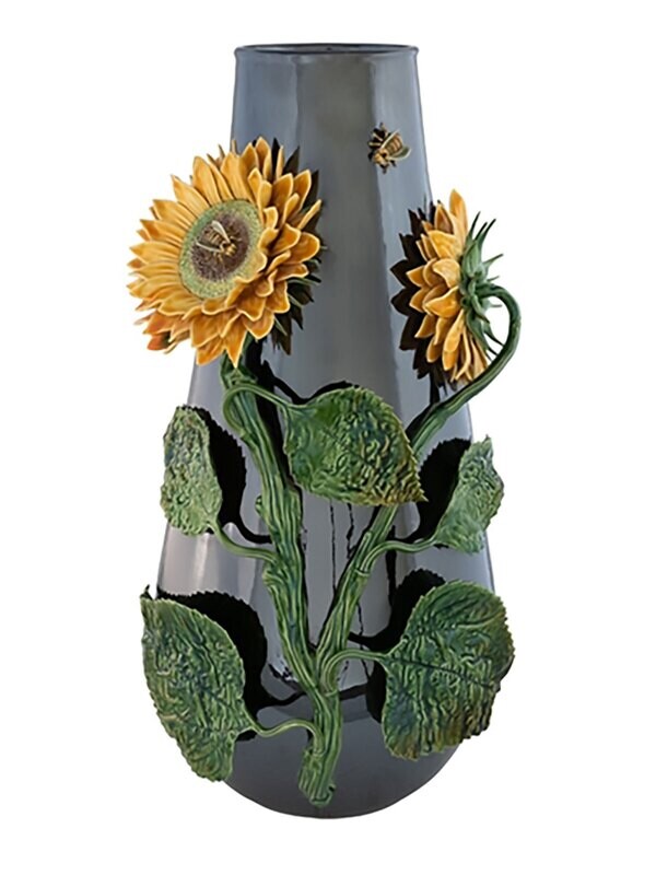 Bordallo Pinheiro Arte Bordallo Large Pot With Sunflower 65003925
