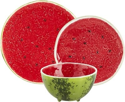 Bordallo Pinheiro Pinheiro Watermelon 3 Place Setting 65027738, MPN: 65027738,