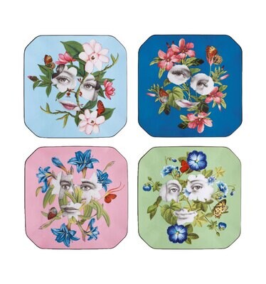 Vista Alegre Christian Lacroix Fete Vos Jeux Set 4 Dessert Plates 21140131, MPN: 21140131,