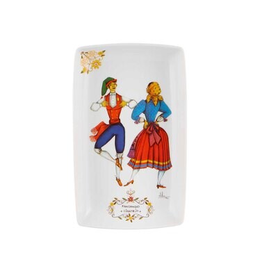 Vista Alegre Dancas Tradicionais Rectangular Plate 21 cm Ribatejo 21136413, MPN: 21136413,