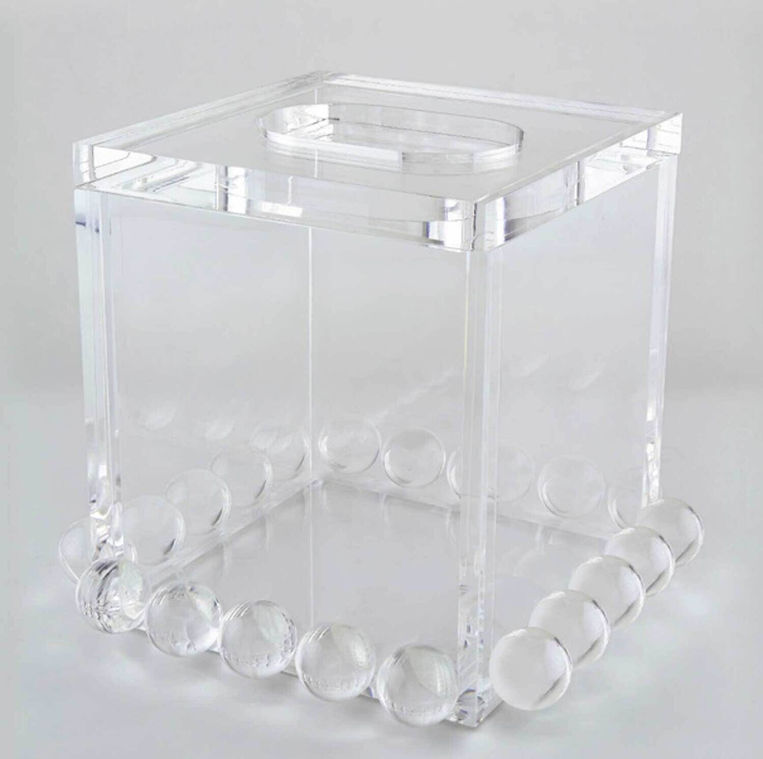 Tizo Lucite Tissue Box with Lid Clear Bubble HA232CLTS, MPN: HA232CLTS,