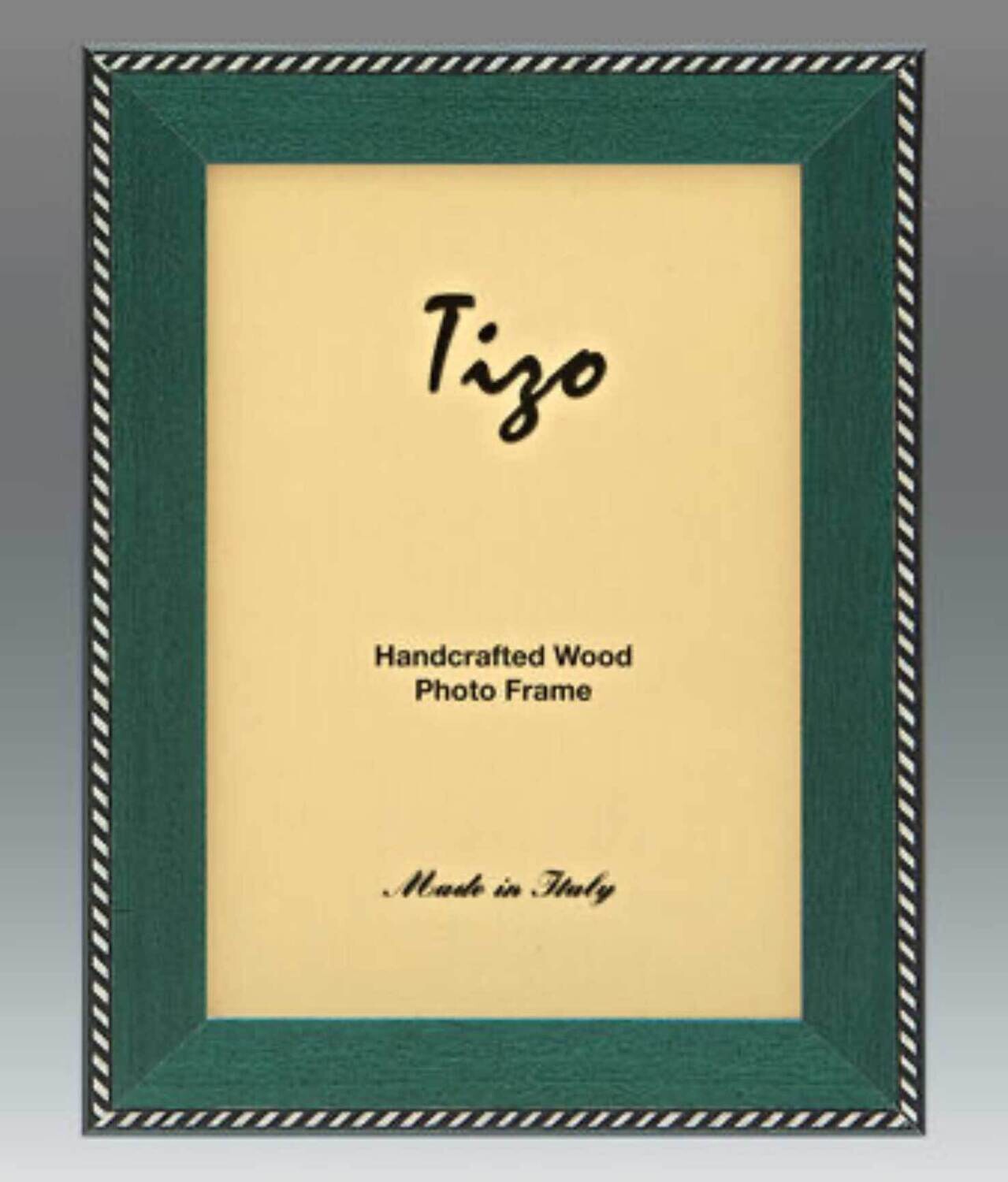 Tizo Emerald Green Zebra Wooden Picture Frame 4 x 6 Inch OBL20EM-46, MPN: OBL20EM-46,