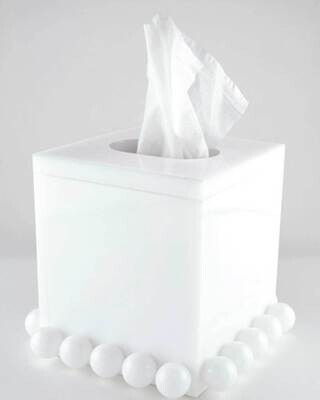 Tizo Lucite Tissue Box with Lid White Bubble HA232WHTS, MPN: HA232WHTS,
