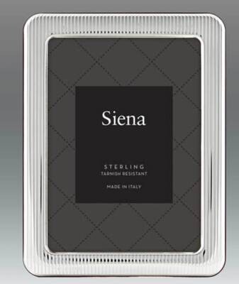 Tizo Rounded Striped Sterling Silver Picture Frame 8 x 10 Inch 1713-80, MPN: 1713-80,