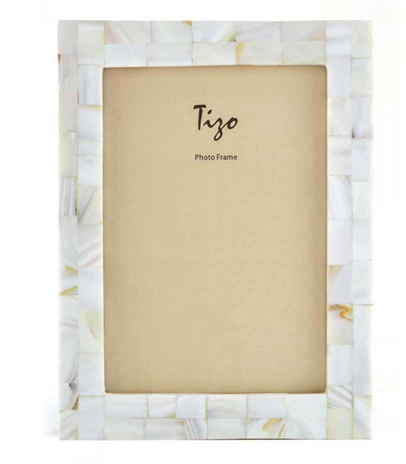 Tizo Mother of Pearl Picture Frame White 5 x 7 Inch W443WHT57, MPN: W443WHT57,