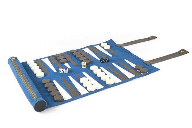Tizo Rolled Backgammon Blue Set TH715BLBG