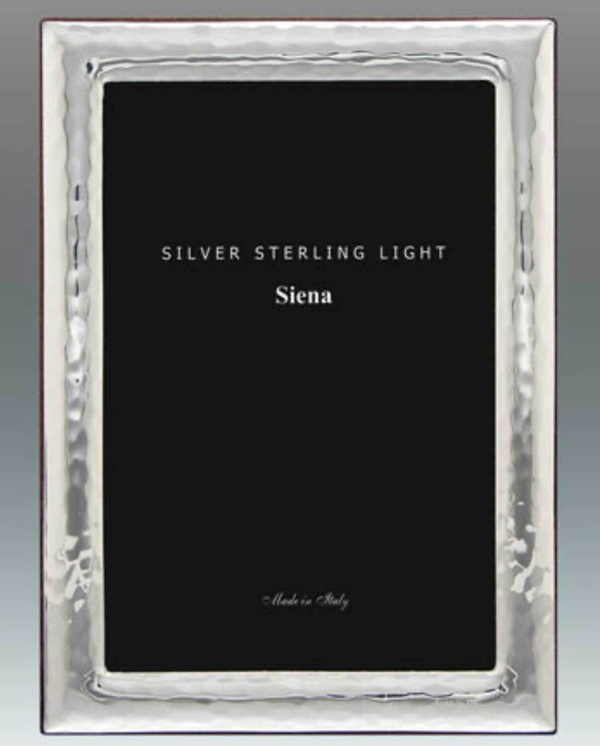 Tizo Shiny Hammered Sterling Silver Picture Frame 5 x 7 Inch 827-57, MPN: 827-57,