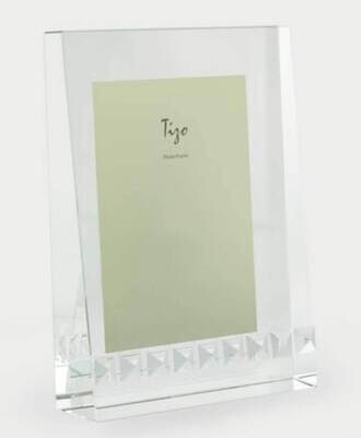 Tizo Picture Frame with Studs 5 x 7 Inch Crystal Glass PH1370-57, MPN: PH1370-57,