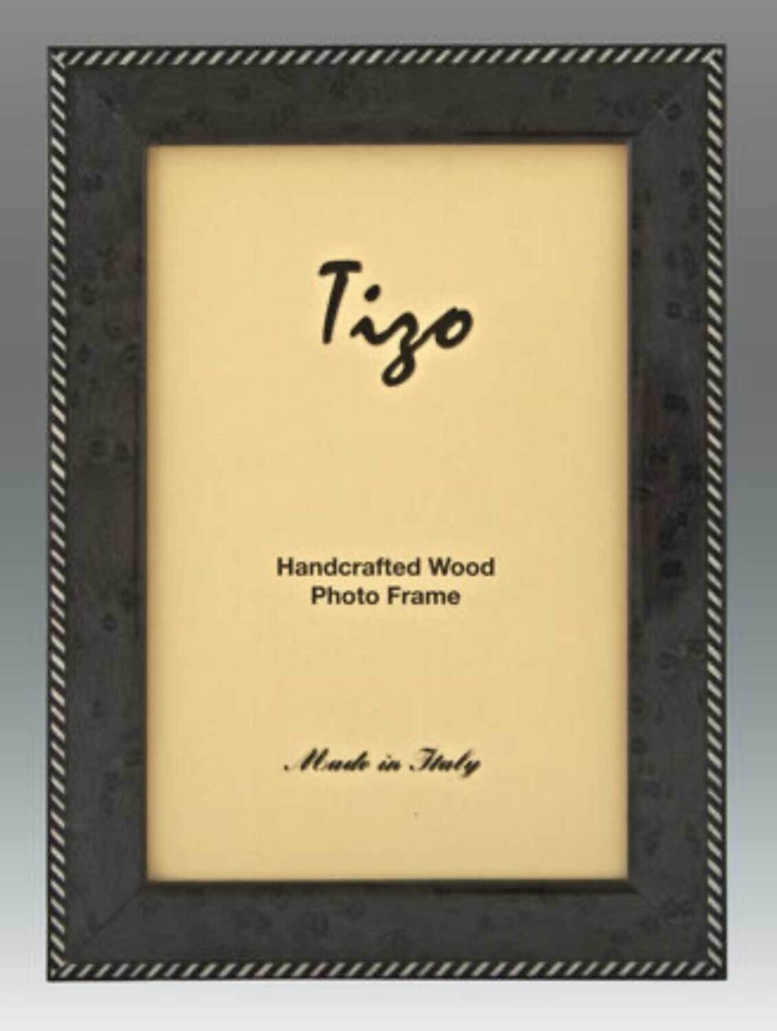 Tizo Green Zebra Border Wooden Picture Frame 5 x 7 Inch OBL20GN-57, MPN: OBL20GN-57,