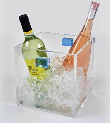 Tizo Lucite Wine Cooler Blue Handle 8.5x8.5x8.5 HA235BLWC, MPN: HA235BLWC,