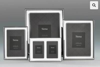 Tizo Set of 4 Double Beaded Sterling Silver Picture Frames TZ6826 S/4, MPN: TZ6826 S/4,