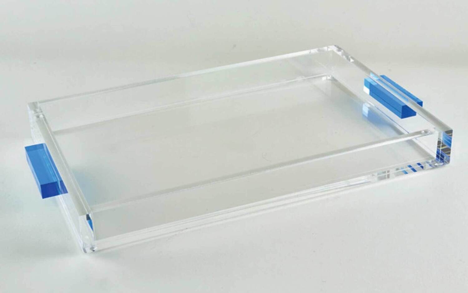 Tizo Lucite Blue Handle Tray Platter Large HA216BLTY, MPN: HA216BLTY,