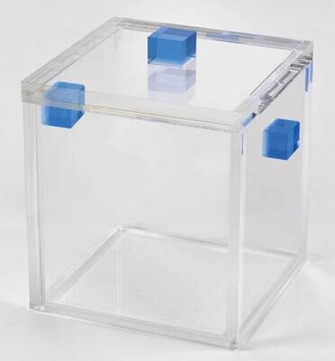 Tizo Lucite Ice Bucket Blue Handle 6x6x6 HA233BLIB, MPN: HA233BLIB,