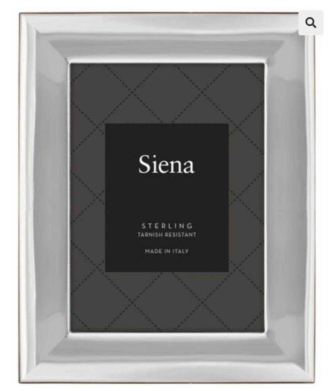 Tizo 3x5 Wide Plain Sterling Silver Picture Frame 5070-35