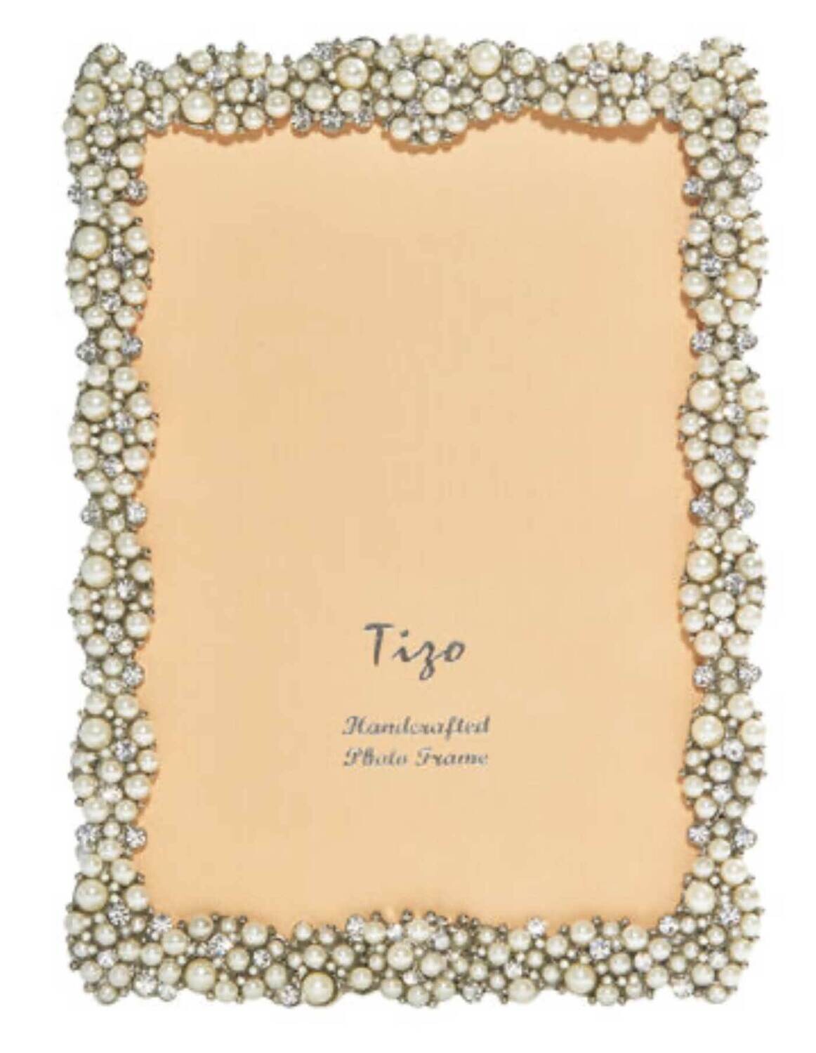 Tizo Pearls And Crystals Jeweltone Picture Frame 5 x 7 Inch RS63957