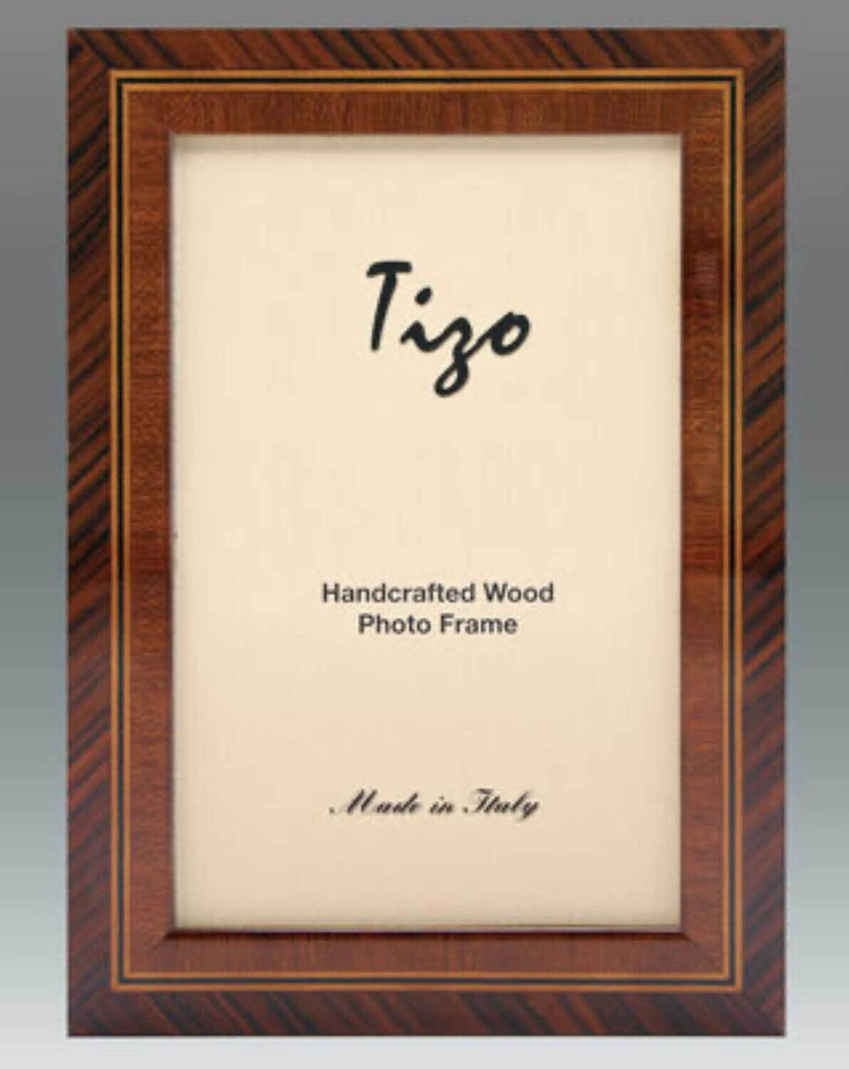 Tizo Crosshatch Wooden Picture Frame 4 x 6 Inch ANTBRN2-46