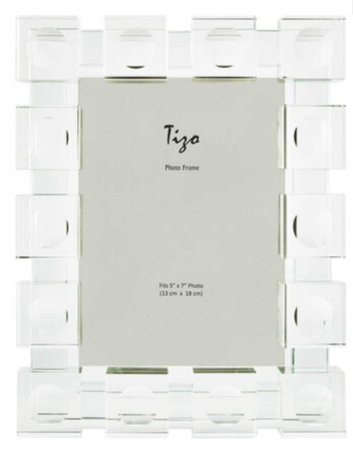 Tizo Cube 4 x 6 Inch Crystal Glass Picture Frame PH1860-46, MPN: PH1860-46,