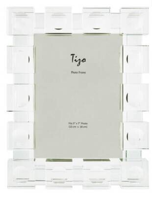 Tizo Cube 4 x 6 Inch Crystal Glass Picture Frame PH1860-46, MPN: PH1860-46,
