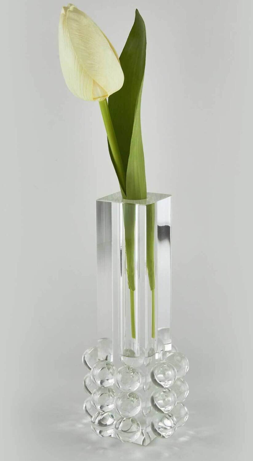 Tizo Crystal Glass Bud Vase �Bubbles� PH103VAS, MPN: PH103VAS,