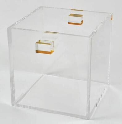 Tizo Clear Wine Cooler Gold Handles 8.5x8.5x8.5 HA235GDWC, MPN: HA235GDWC,