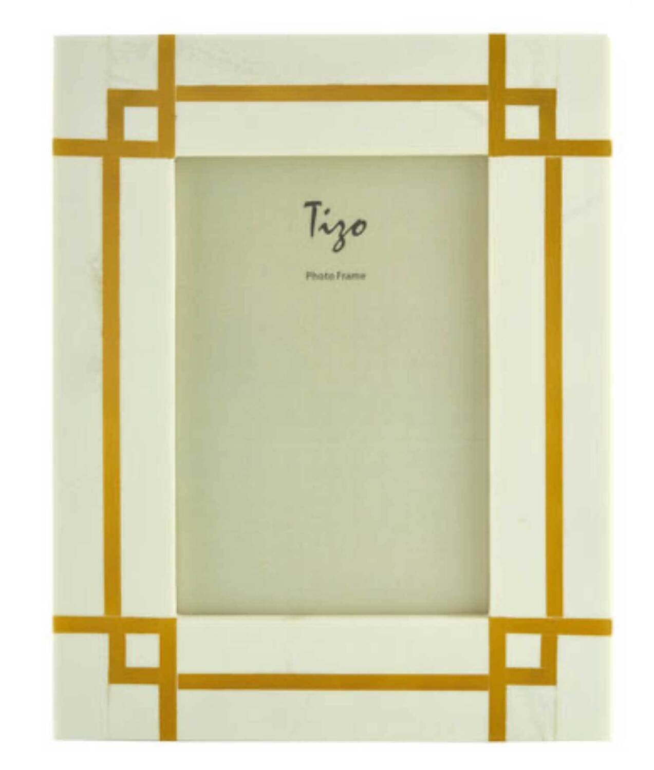 Tizo Art Deco Gold Bone Picture Frame 4 x 6 Inch W432GD46, MPN: W432GD46,