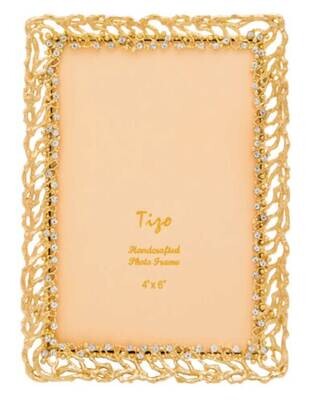 Tizo Gold Branches Jeweltone Picture Frame 4 x 6 Inch RS1712GL46, MPN: RS1712GL46,