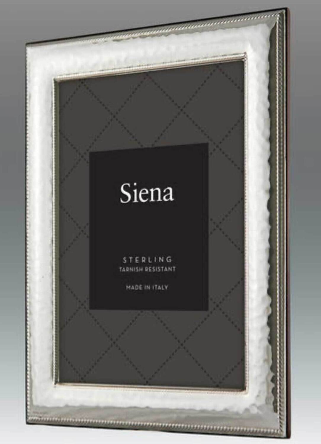 Tizo 3x5 Braid Hammered Sterling Silver Picture Frame 5867-35