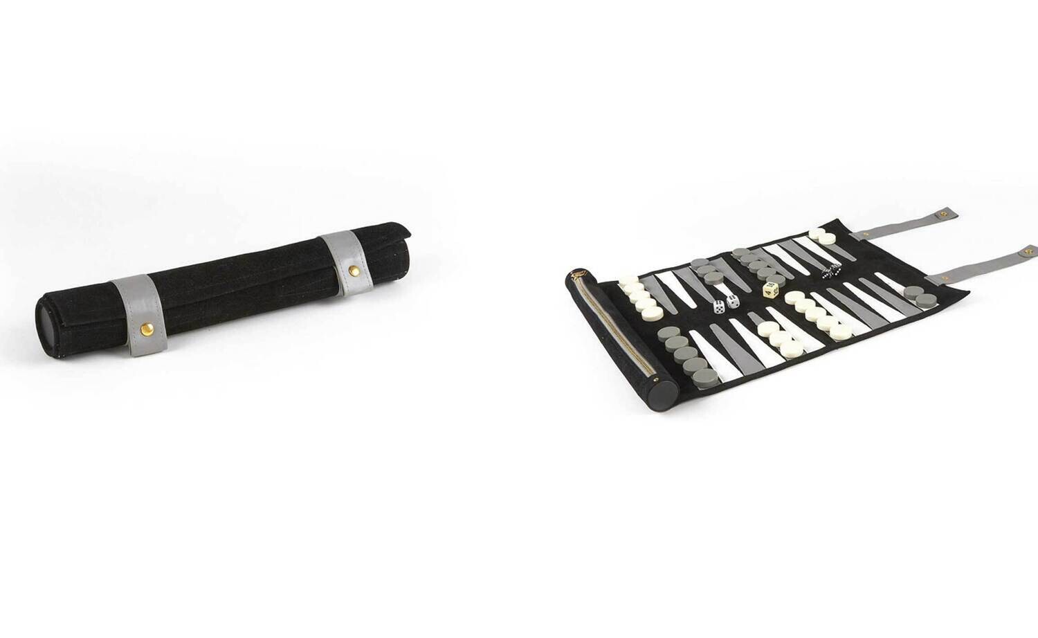 Tizo Rolled Backgammon Set Black TH715BKBG, MPN: TH715BKBG,